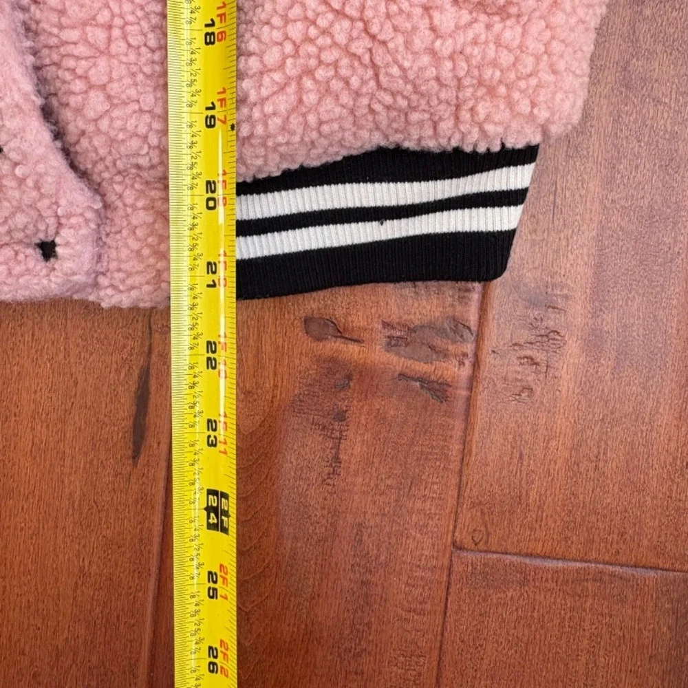 Urban Republic Sherpa Varsity Jacket‎ Girls L 14/16 Pink 5024